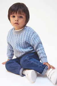 Chandail en tricot de coton torsadé