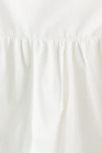 Cotton Dress with Flared Skirt