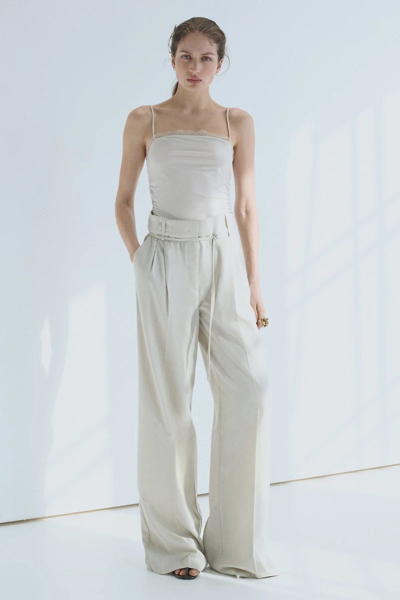 Lace-Trimmed Camisole Top