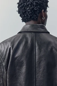 Boxy Leather Jacket