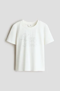 Cotton T-Shirt with Motif