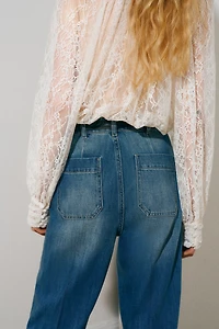Straight High Waist Jeans