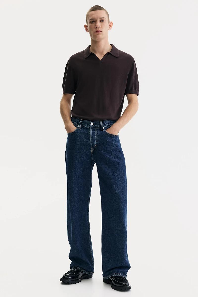 Regular-Fit V-Neck Polo Shirt