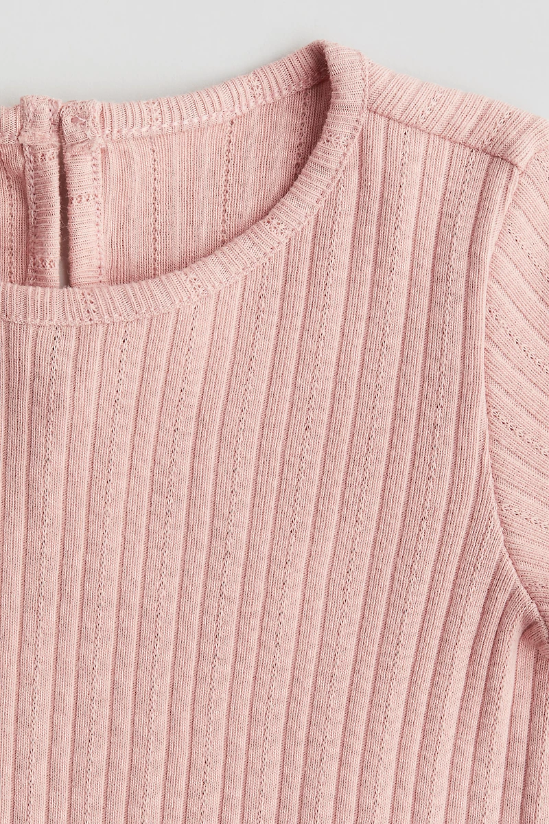 Ribbed Jersey Top