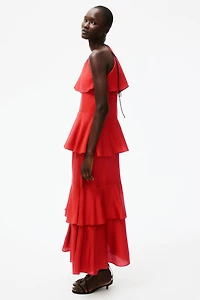 Long Flounced Dress