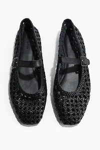 Ballerines Mary Jane en cuir