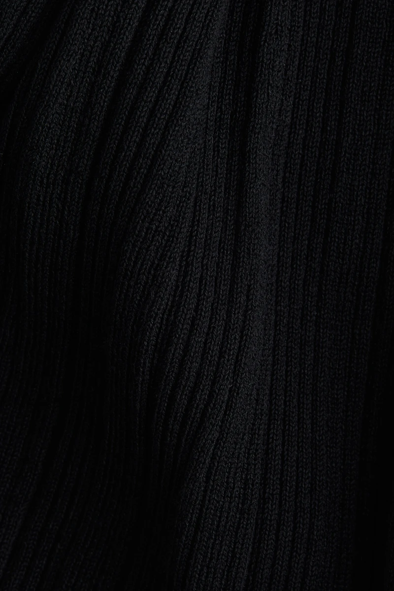 Ribbed Off-the-Shoulder Dress