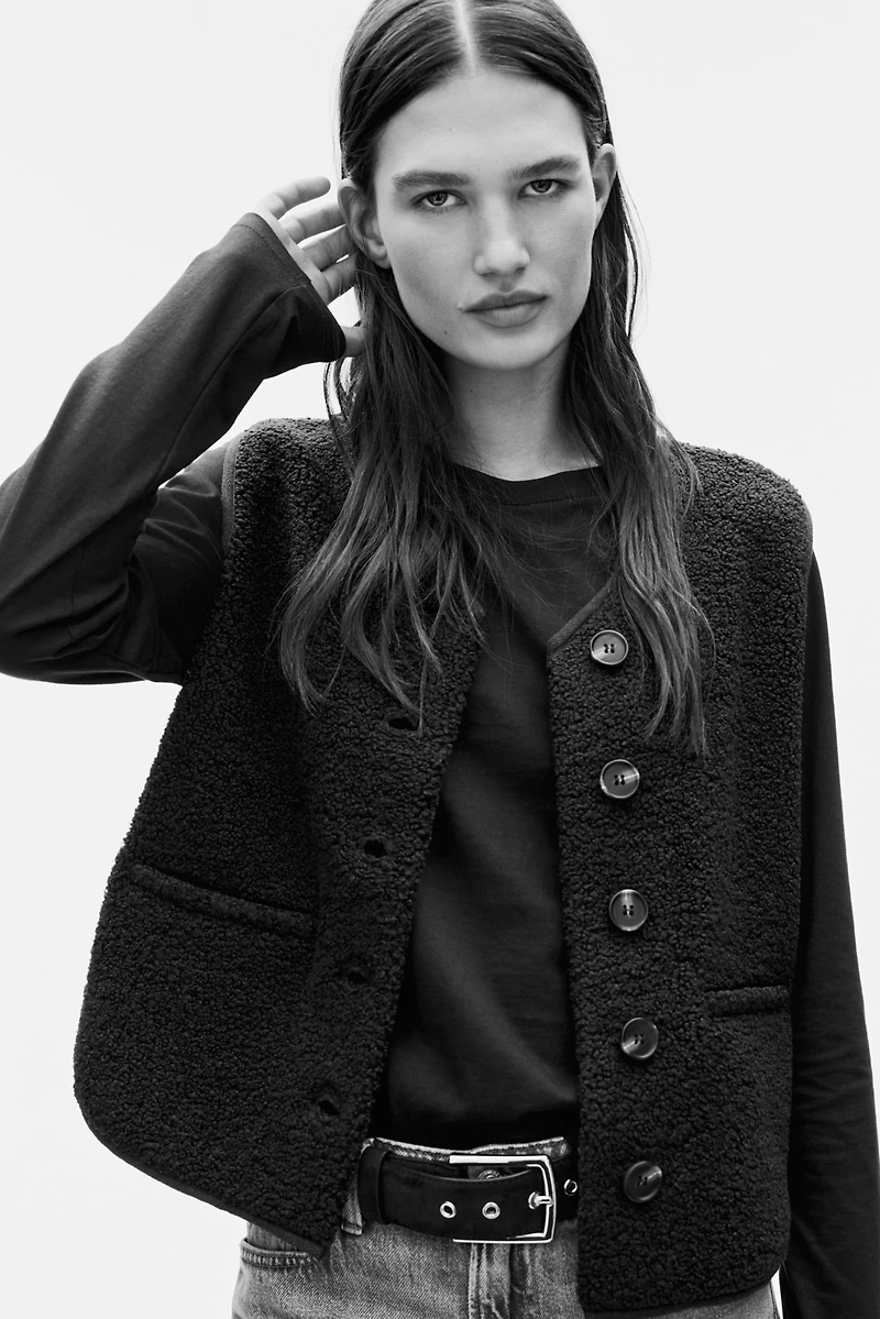 Veste sans manches en polar