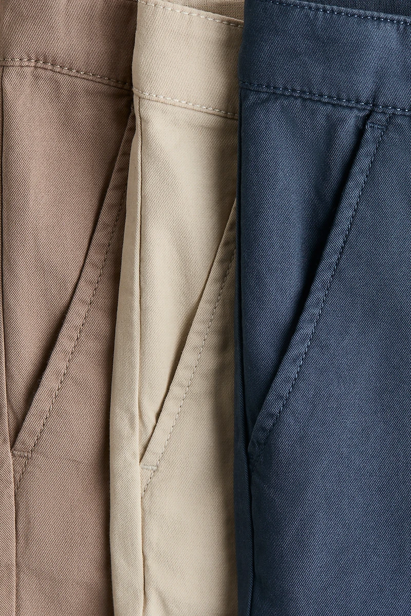 3-pack Cotton Twill Chinos