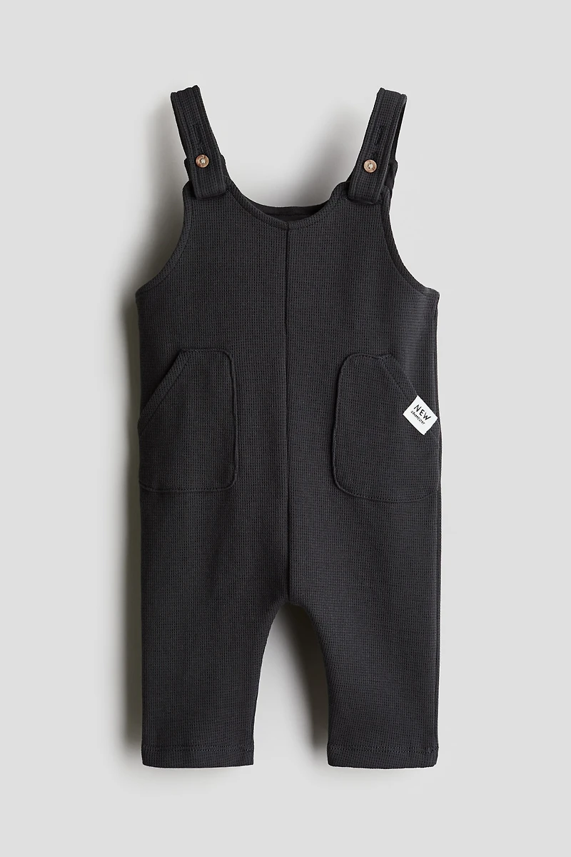 Waffled Jersey Overalls