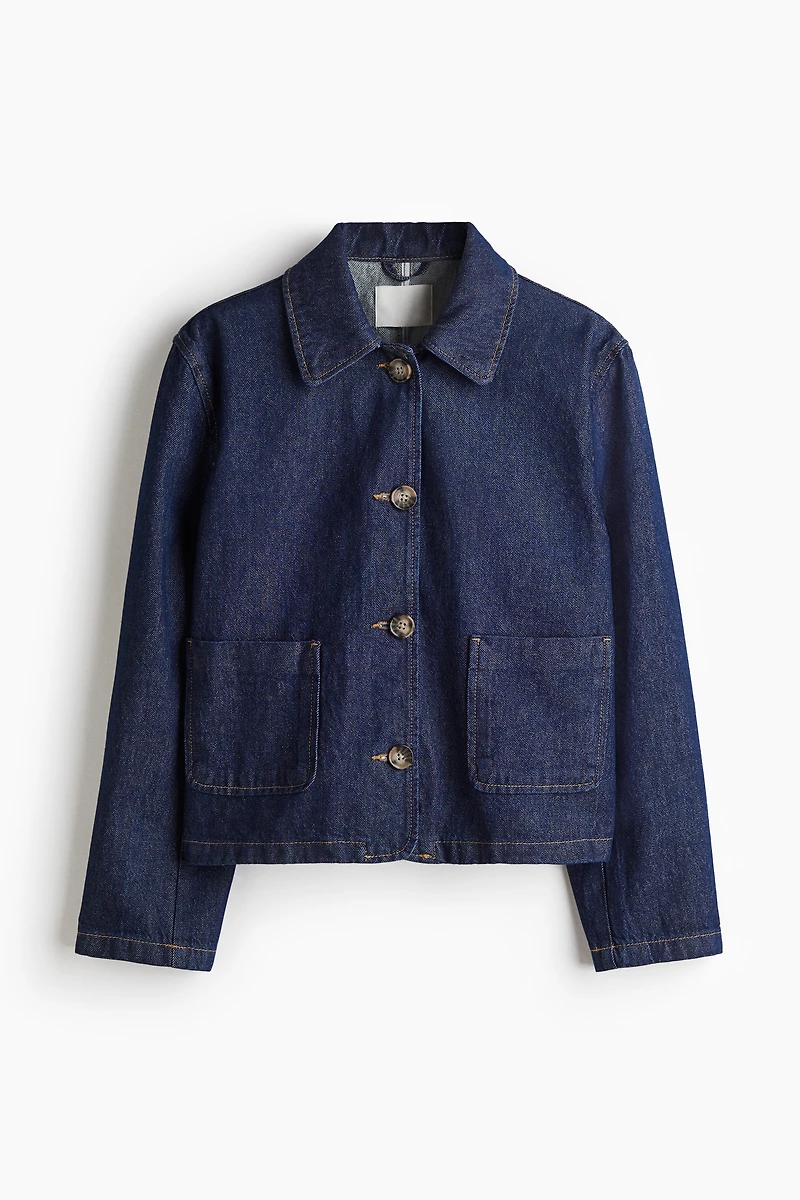 Twill Jacket with Collar