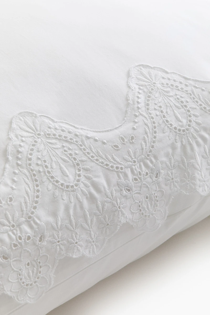 Lace-Trimmed Pillowcase