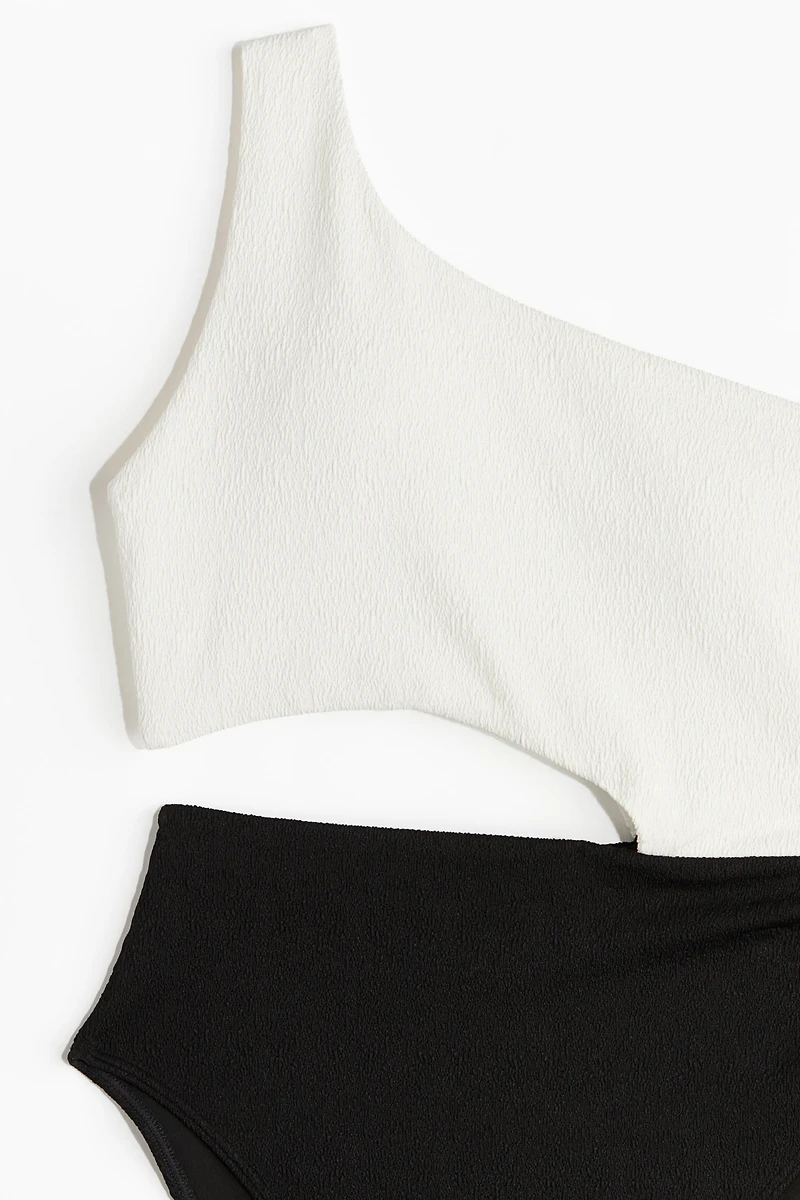 Padded-Cup High-Leg Swimsuit