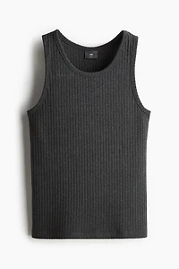 Slim Fit Wide-ribbed Tank Top