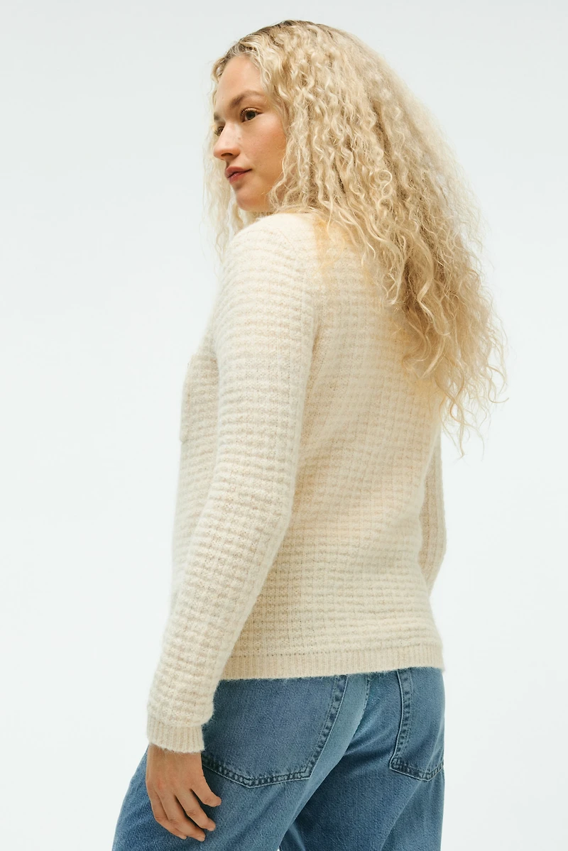 MAMA Structured-Knit Cardigan
