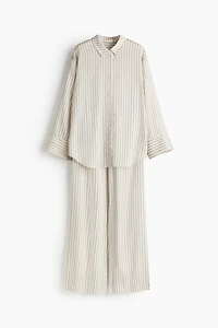 Patterned Satin Pajamas