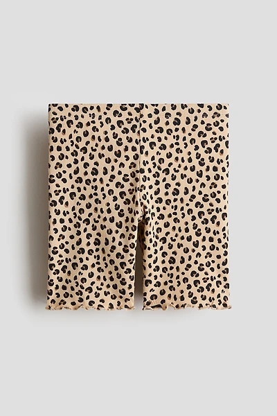 Printed Cotton Bike Shorts