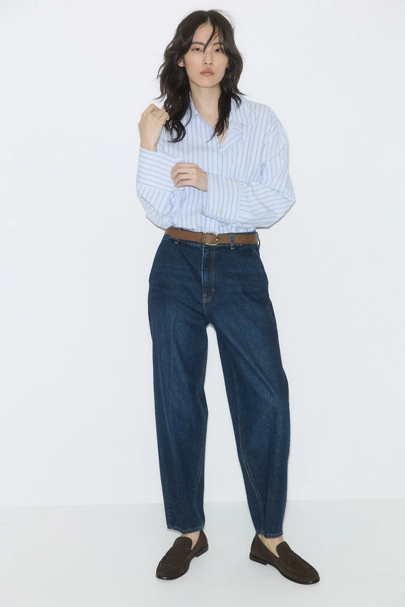 Barrel High Ankle Jeans