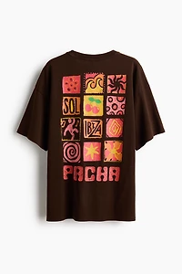 Oversized T-Shirt with Printed Motif
