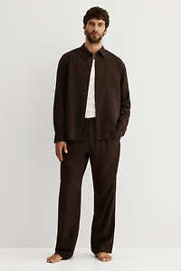 Lyocell-Blend Pajama Shirt and Pants