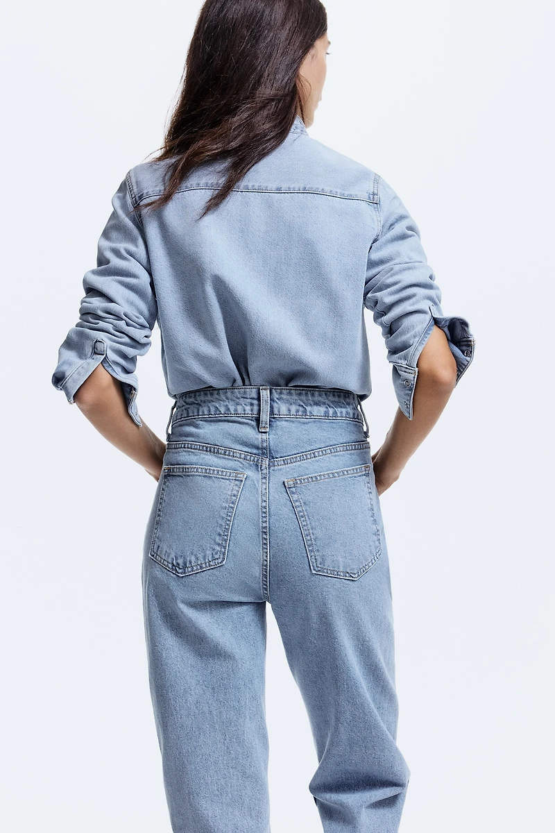 Mom Slim-Fit High-Waist Ankle Jeans