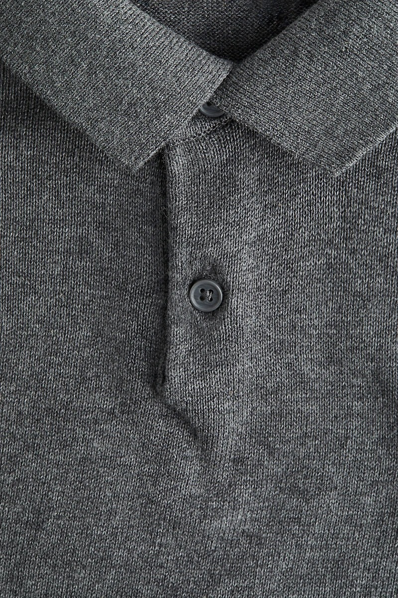 Polo en tricot fin