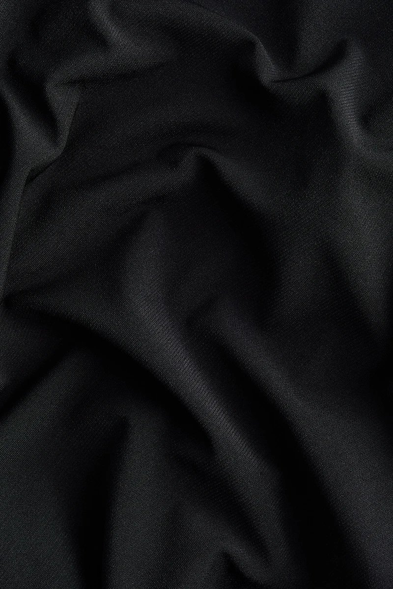 One-Sleeve Mock Turtleneck Top