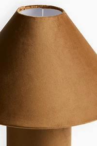 Bouclé-weave table lamp