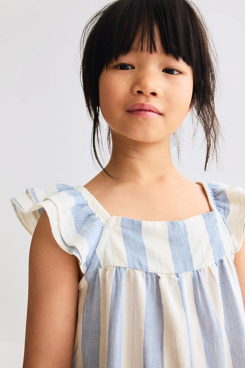 Flutter-Sleeved Jumpsuit