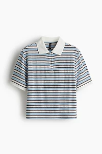 Fine-Knit Polo Shirt