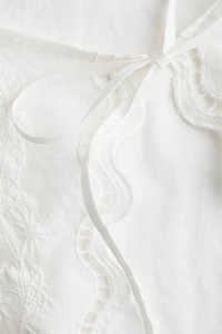 Tie-Detail Cotton Beach Skirt