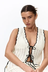 Crochet-Look Beach Top