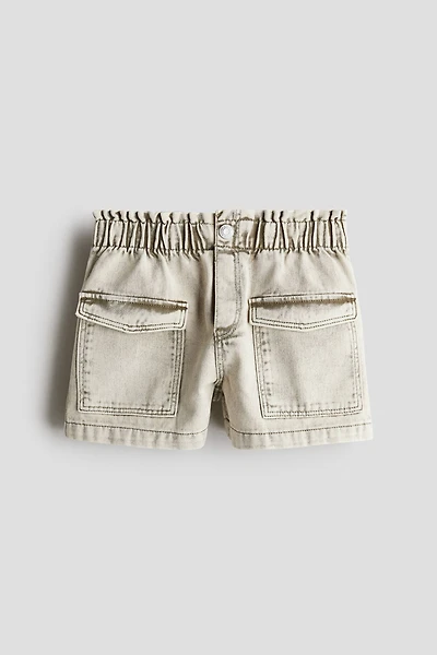 Loose Fit Denim Shorts
