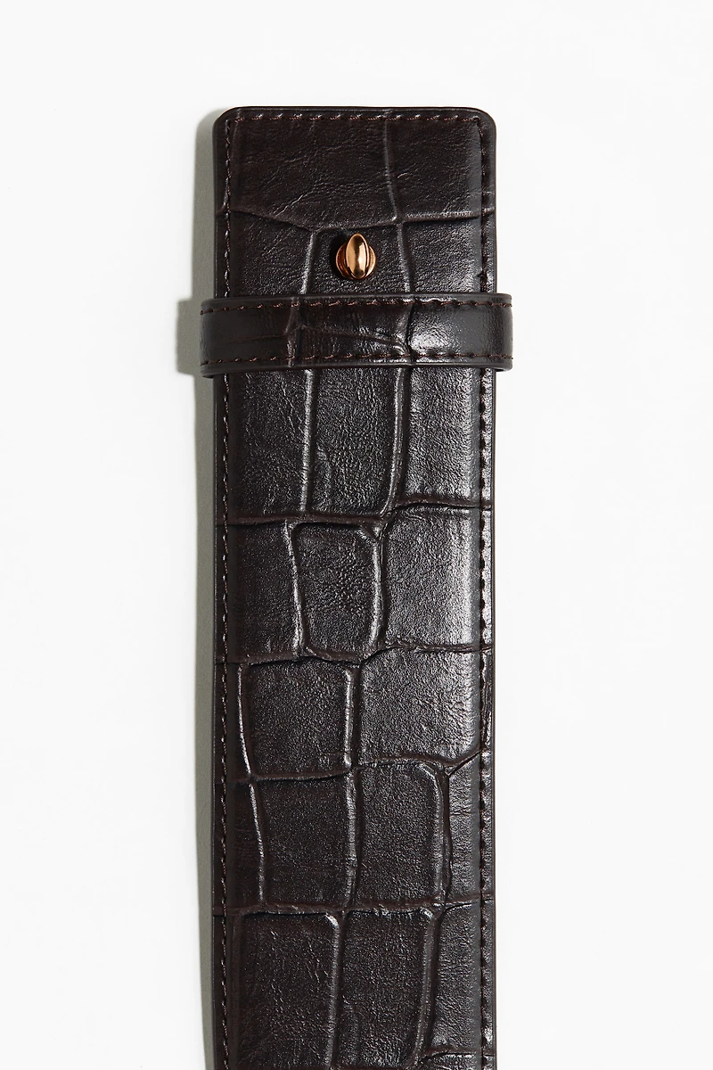 Ceinture en tissu enduit