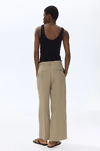 Ankle-Length Twill Pants
