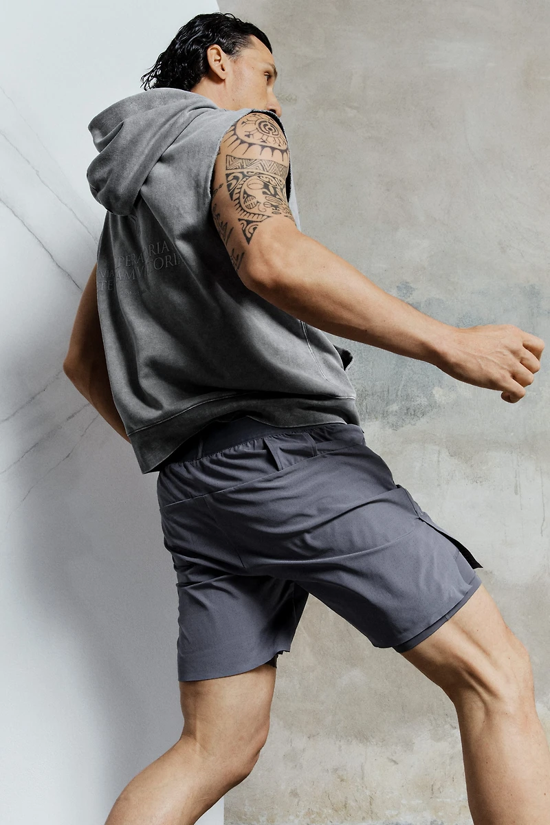 Loose-Fit Sleeveless Sports Hoodie