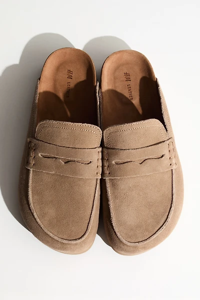 Leather Mule Loafers