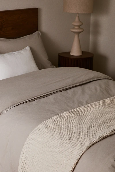 Waffled Cotton Throw