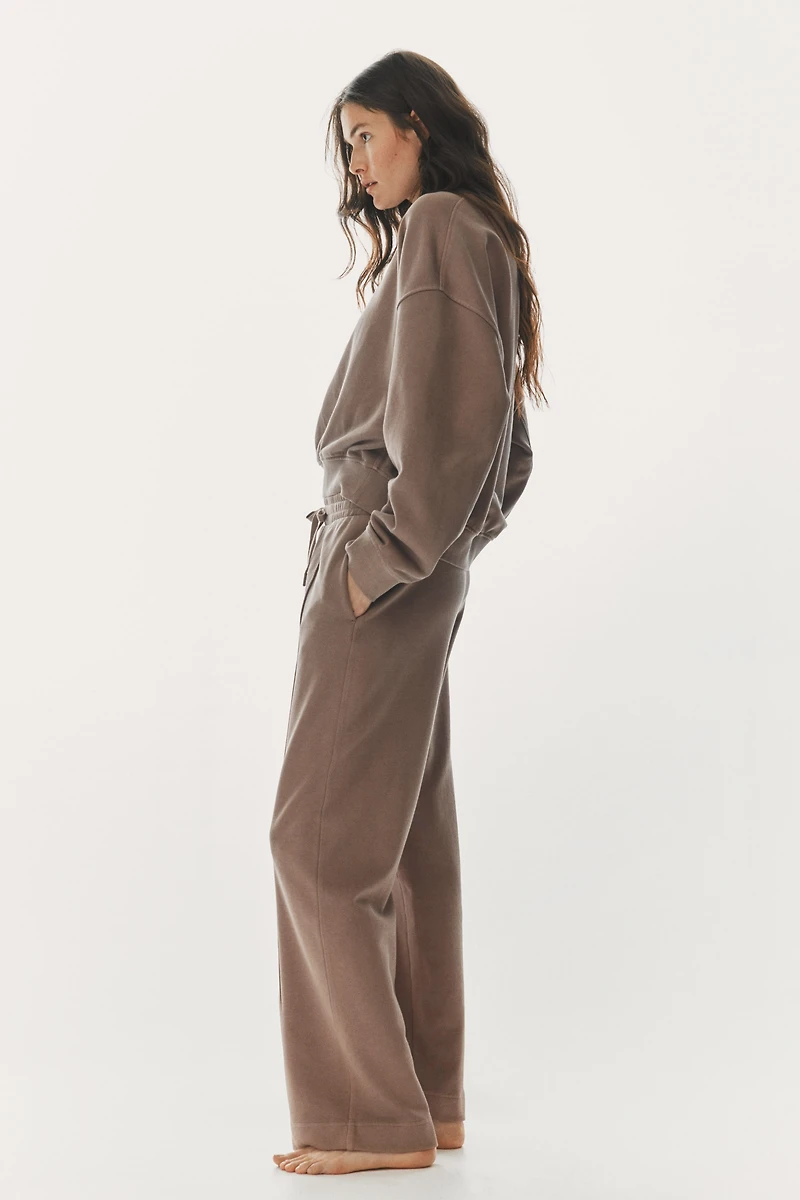 Chandail en molleton délavé