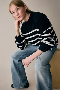 Jean ample coupe bottillon