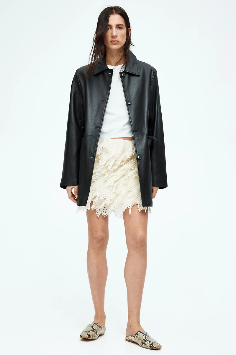 Chiffon Skirt with Flounces