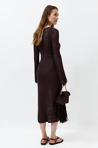 MAMA Crochet-Look Dress