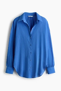 Chemise en coton froissé