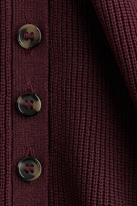 Rib-Knit Peplum Sleeveless Top