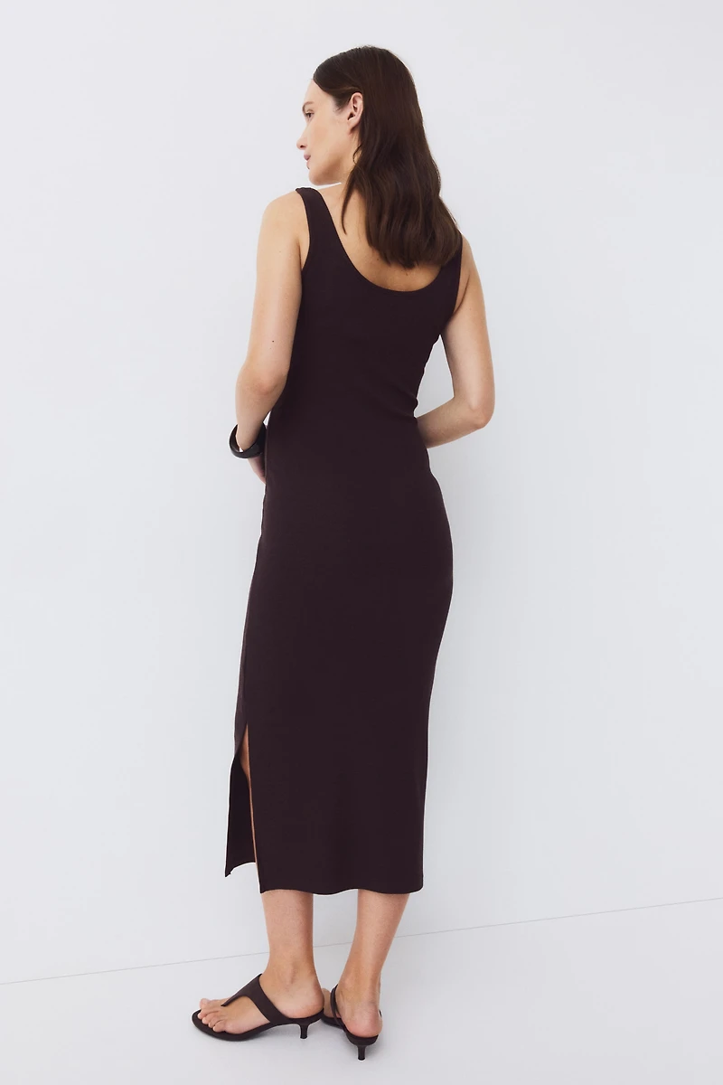 MAMA Ribbed Jersey Dress
