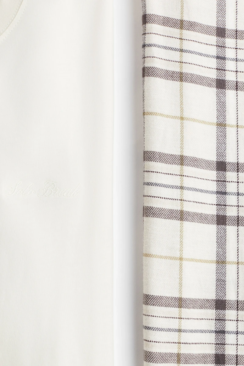 Cotton Pajama Shirt and Pants