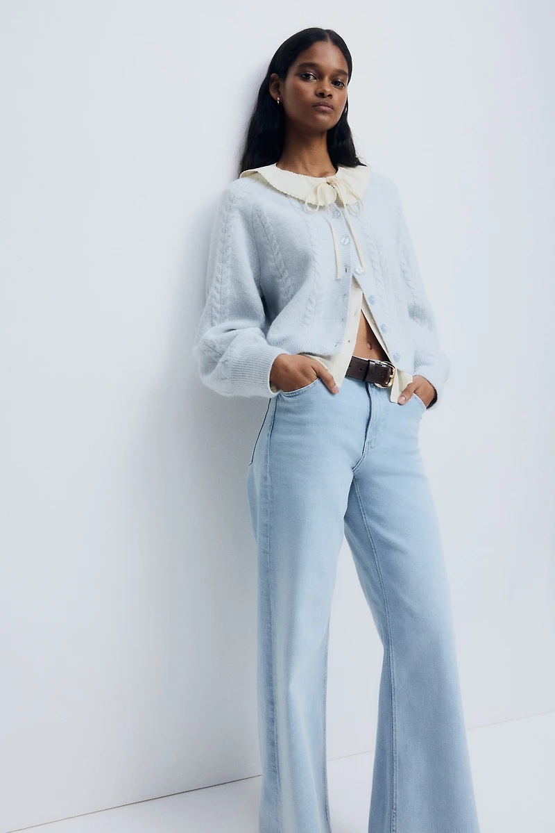 Gilet en tricot torsadé