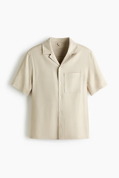 Easy Care Relaxed-Fit Linen-Blend Shirt