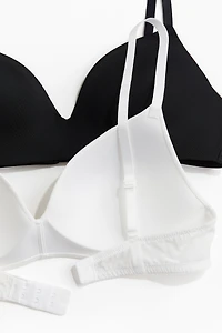 2-pack Microfiber Soft-cup Bras