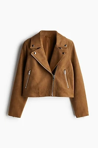 Veste courte de style motard